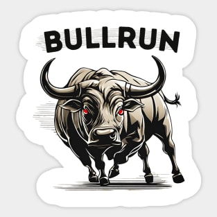 Bullrun Bitcoin cryptocurrency wealth transfer Sticker